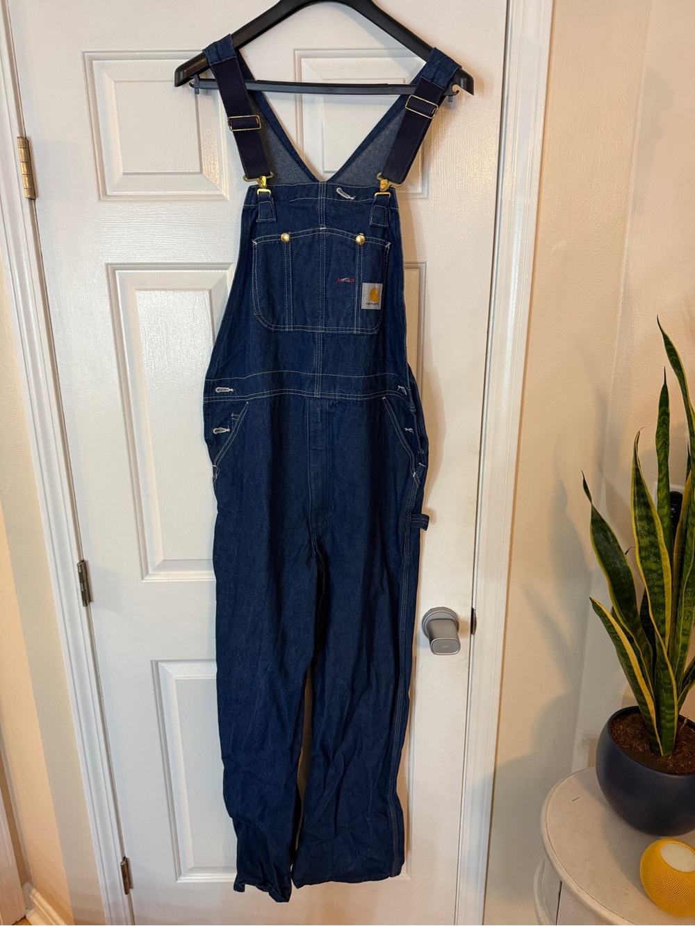 Carhartt Indigo Denim Bib Overalls - Indigo Blue